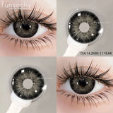 1 pair Colorcon Contact Lenses for Eyes Black Lenses Beautiful Cosmetic Pupil Blue Lenses Big Eyes Contacts Lens Yearly