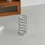 Creative Spiral Pen Holder Multifunctional Stainless Steel Desktop Storage Rack Bathroom Toothbrush Box Student Gifts