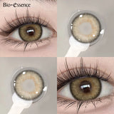 2pcs Natural Color Contact Lenses for Eyes Gray Lenses Colorcon Korean Lenses Yearly Beauty Brown Eye Contacts Lens