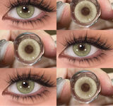 1 Pair Color Contact Lenses for Eyes Graduated Blue Fashion Optical Lenses Green Pupils Gray Natural Eye Contacts