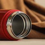 400ml Conical Thermal Water Bottle With Bouncing Inner Lid,Double-layer Stainless Steel vacuum Flask,Outdoor Drinkware,Thermos