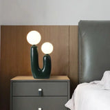 Nordic Children Room Bedroom Bedside Light Creative Art Study Reading Desk Lamp Designer Living Room Dual Head Table Lamp Decor