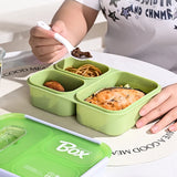 Food Grade Sealed Lunch Box with Spoon Microwave‑Safe Large Capacity Leak Proof Bento Box Office Worker Food Storage Container