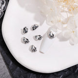 10PCS Gothic Style 3D Alloy Nail Art Charms Skeleton Cross Accessories Parts For Halloween Nail Decoration Design Supplies Tool