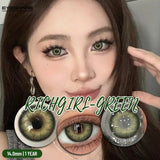 2Pcs Color Contact Lenses for Eyes Natural Gray Contacts Cosmetic Green Eye Color Lens Gray Lenses Blue Contact Lenses