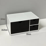 Desktop Cosmetic Organizer Case Set Table Makeup Storage Box Organizer Drawer Storage Box Desk Stationery Storage Rack Plastic