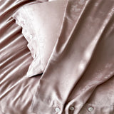 Lyocell Jacquard Soft Silky Cooling Bedding Set Single Double Queen King Duvet Cover Bed Sheet/Fitted Sheet Pillowcases 3/4Pcs