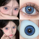 1Pair Natural Color Contact Lenses Large Diameter Pupils Black Eyes Brown Gray Soft Circular Lenses Makeup Fast Shipping