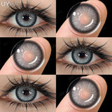 Daily Colored Contact Lenses Myopia 1 Day Disposable Colored Pupils Green Eye Contacts Gray Natural Fashion Lenses