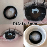 2pcs/Pair Contact Lenses Fast Shipping Big Black Lenses for Eyes Beauty Pupils Comestic Eye Color Lens 14.5mm/14.2mm