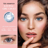 2PCS Colored Contact Lenses for Eyes Sunkissed Lenses Green Contact Lenses Gray Lense Fashion Beauty Pupils 1 Year