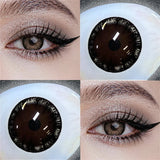 Colored Contact Lenses Big Eye Girl Black Blue Brown Coffee Color Contacts Eye Lens Eyes Half Year 2Pcs