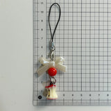 3D Bow Knot Fruit For Apple Colorful Bead Handmade Pendant Beaded Phone Landyard Rope Chain Keychain For Iphone Bracelet