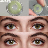 Gray Color Contact Lens 1 Pair Yearly Coloured Contact Lenses Brown Lenses for Party Cute Eyes Contacts Daily Eye Makeup