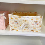 Original Korean Imported Quilted Storage Basket Desktop Good Item Storage Cute Storage Frame