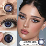 1 Pair New Product Korea Contacts Lenses With Degree Fashion Blue Soft Color Contacts Fast Shiping