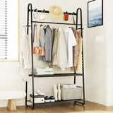 Heavy Duty Hall Tree with Shelf, Standing Coat Rack for Entryway with Shoe Storage & Purse Holder, Clothing Racks,New Popularity