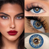 Complete Blue Colored Contact Lenses Collection | Natural Rimmed Blue Patterns | Perfect for Dating, Photoshoots