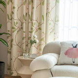 American High-end Pastoral Large Flower Blackout Curtains Living Room Bedroom Curtains
