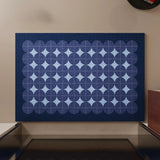 Nordic Style Geometric Print Entryway Mat PVC Wire Loop Bathroom Rug Non-Slip Waterproof Dustproof Entrance Carpet