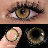2pcs Green Colored Contact Lenses for Eyes High Quality Soft Eyes Contacts Beautiful Pupil Blue Color Lenses Brown Lenses