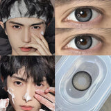 1 Pair Men Lenses Colored Contact Lenses for Eyes Blue Eye Lenses Natural Prescription Myopia Beauty Pupil Free Shipping