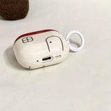 Casual Red Cover Line House + Ring Suitable for Apple for Airpodspro2 Case/For Airpodspro Case/For Airpods4 Case/For Airpods3 Case/For Airpods2 Case/Fashionable Women's Earphone Case/Headphone Case