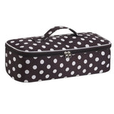 New Polka Dot Hair Dryer Storage Bag with Handle Large Capacity Makeup Bag Dustproof Portable Curler Storage Bag For Travel