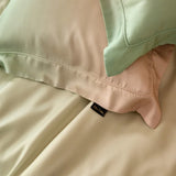 Gradient Luxury Bedding Set Lyocell Soft Silky Cool Feeling Antimicrobial Duvet Cover Flat/Fitted Bed Sheet Pillowcases 4Pcs