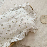 INS Ruffle Edge Gauze 100% Cotton Princess Pillow Case 30X50 48X74cm Breathable Pillowcase Decorative for Home Bedding Bedroom