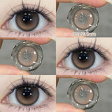 1 pair New Purple Halloween Colored Contact Lenses Beauty Myopia Lens for Eyes Fashion Big Eye Lenses Natural Blue Lenes