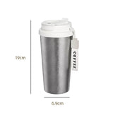 480ml Pure Titanium Coffee Mug/Thermos Cup With Straw And Cup Cover,Double-wall,Light,,Antibacterial Drinkware,Birthday Gifts