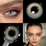 Colored Contact Lenses Lalens Satellite Brown Green Gray Color Contacts Eye Lens Eyes Half Year 2Pcs