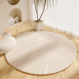 Living Room Carpet Simple Beige Round Bedroom Room Bedside Dirt-resistant Rug Home Coffee Table Cloakroom Plush Mats Alfombra