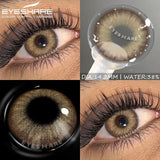 Myopia Lenses 1Pair Colored Contact Lenses with Degree Natural Blue Eye Contacts Prescription Lens Gray Pupils Yearly