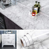 Marble Kitchen Oil-Proof Film Stove Waterproof Moisture-Proof Self-Adhesive Wallpaper Countertop Cabinet Renovation Tile Sticker