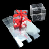 PVC Clear Transparent Candy Gift Box Plastic Packaging Gift Box Baby Birthday Shower Wedding Event Party Favors Boxes Chocolate