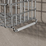 Hanging Organizer Bathroom Shelf Shower Basket With Hooks Storage Shelf No Drilling Shower Rack For Shower Faucet Or Cross Bar