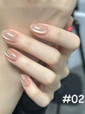 12ml 1-16pcs Autumn Nails New Clear Pink Glass Bead Moonlight Magnet Cat Eye Gel Nail Polish Whitening Nail Supplies