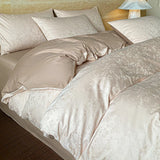 4Pcs Light Luxury Style Pure Cotton Class A Maternal And Infant Grade 160 Counts Long Staple Cotton Bedding Duvet Cover 200x230