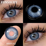 1 Pair Colored Contact Lenses with Case Lenses Beauty Pupils Green Contacts Circle Lens Natural Korean Softlens Yearly