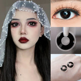 Cosplay Colorful Contact Lenses for Hallowee Hollow Lens Anime Black Lenses Cosmetic Pupils Makeup Contacts Lens Yearly