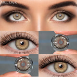 2PCS Contact Lenses for eyes Prescription Myopia yearly Dioptric Lens Siri-Series Cosmetic Color Lens Eye with degree