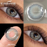 2pcs Natural Color Contact Lenses for Eyes Blue Eye Lenses Gray Pupils Lens Brown Lenses Yearly Cosmetic Green Contacts