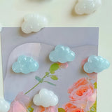 6pcs Cloud Refrigerator Magnets - Reusable, Colorful Cloud-Shaped Magnets for Fridge, Perfect for Christmas