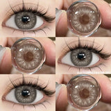 New 1pair Natural Color Contact Lenses for Eyes Blue Lenses Gray Pupils Lens Brown Lense Yearly Cosmetic Green Contacts