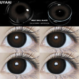 2PCS Color Contact Lenses (Pearl Series) Brown Natural Lenses Gray High Quality Eye Contacts 14.5mm Big Pupil Beauty Lense