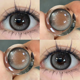 2pcs Color Contact Lenses Pupil Blue Nature High Quality Myopic  Lens Green  Eyes Beauty Makeup Lens Yearly Free Delivery