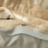 New lace washed cotton bed four-piece set Korean dormitory quilt cover student bed sheet three-piece set