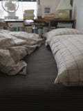 Artistic mat Waed Cotton Bedding Set Pure Cotton Color Woven Quilt Cover Bed eet Pillowcase Bedding Accories